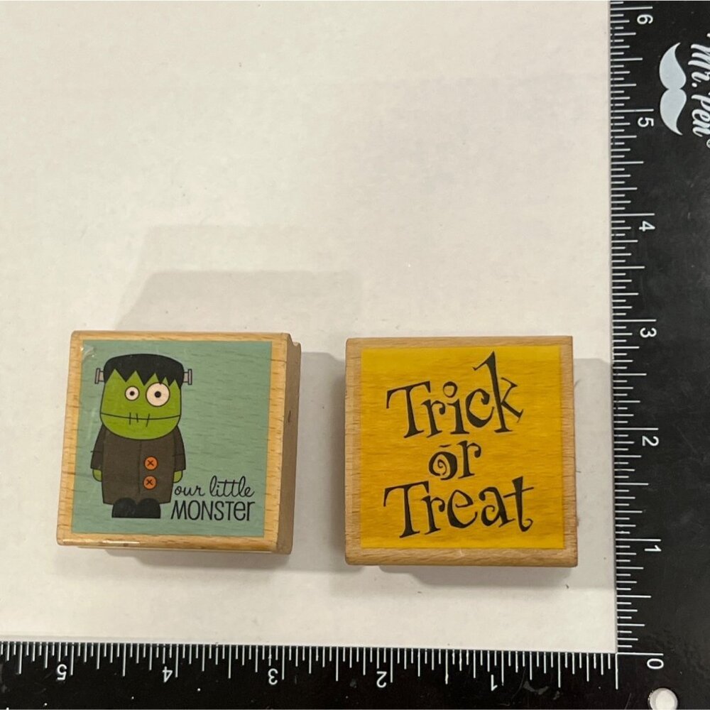 Halloween Rubber Stamp Set Trick Or Treat & Our Little Monster Lynette Anderson